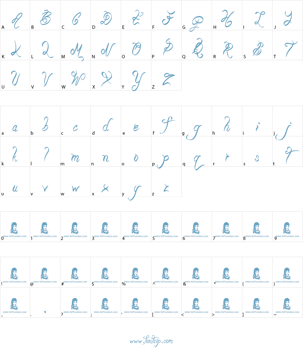 Beauty Pagent Font Character